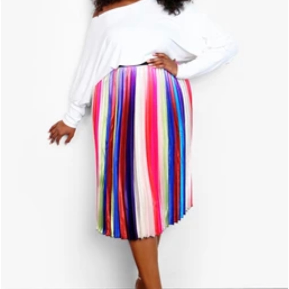 REBDOLLS plus size colorful skirt 5x